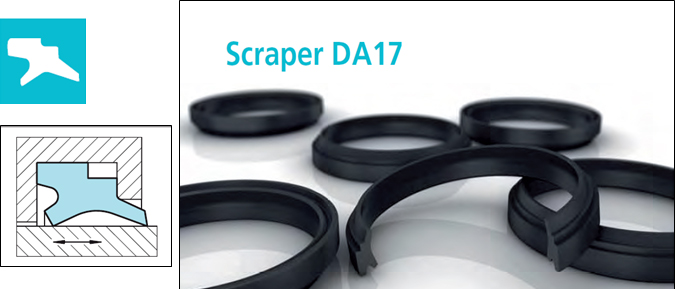 Double Rod Wiper DA 17